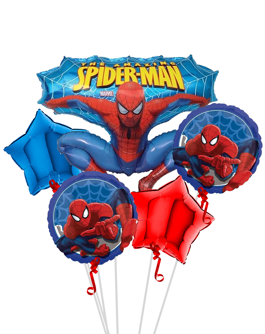 Sada fóliových balonků Spiderman - 5 ks - Smart