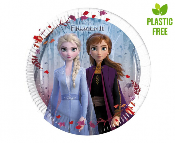 EKO Papírové talířky Frozen 2 - 20 cm - 8 ks