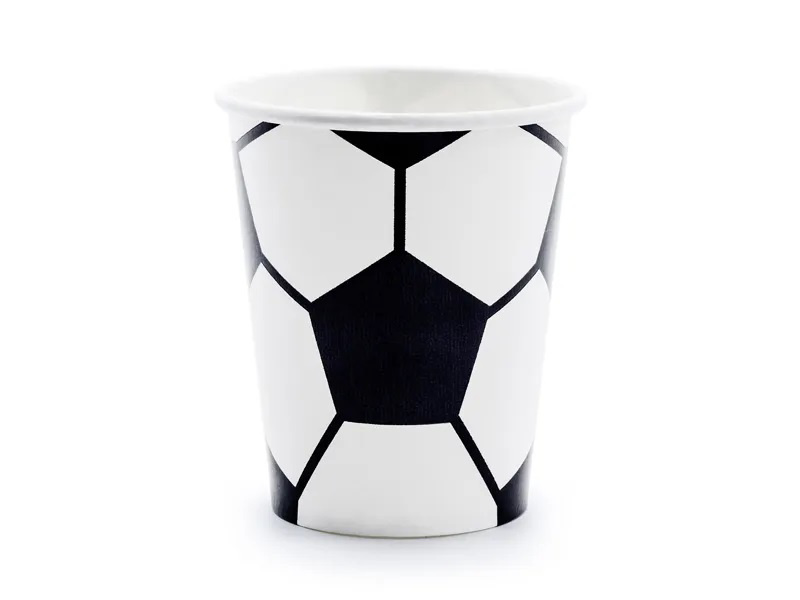 EKO Papírové party kelímky fotbal 250 ml - 6 ks