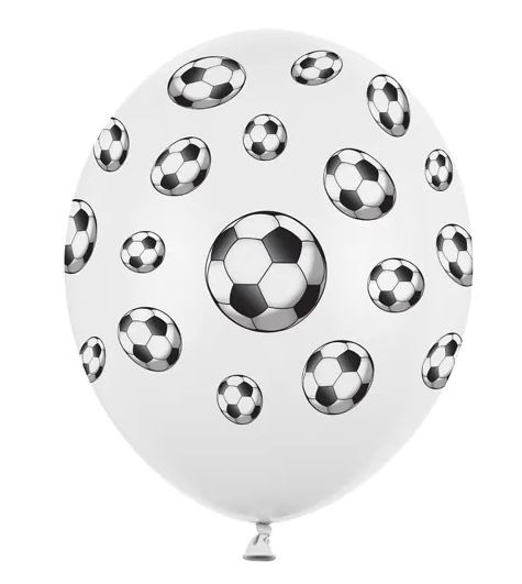 Balónky s potiskem Fotbalové míče - 30 cm, - 50 ks