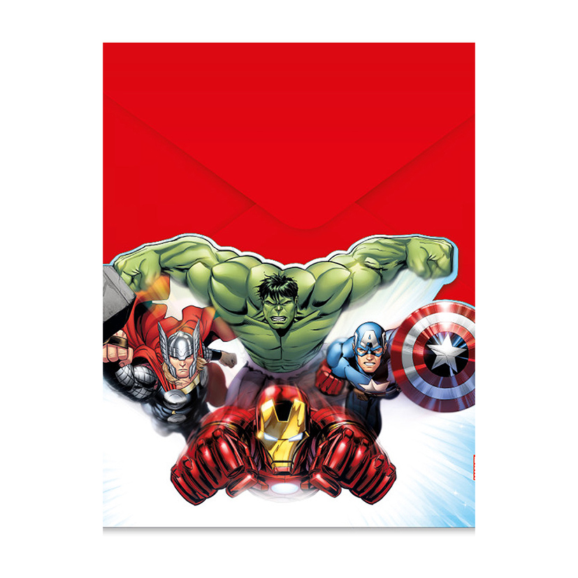Party pozvánky Avengers - New Generation 6 ks