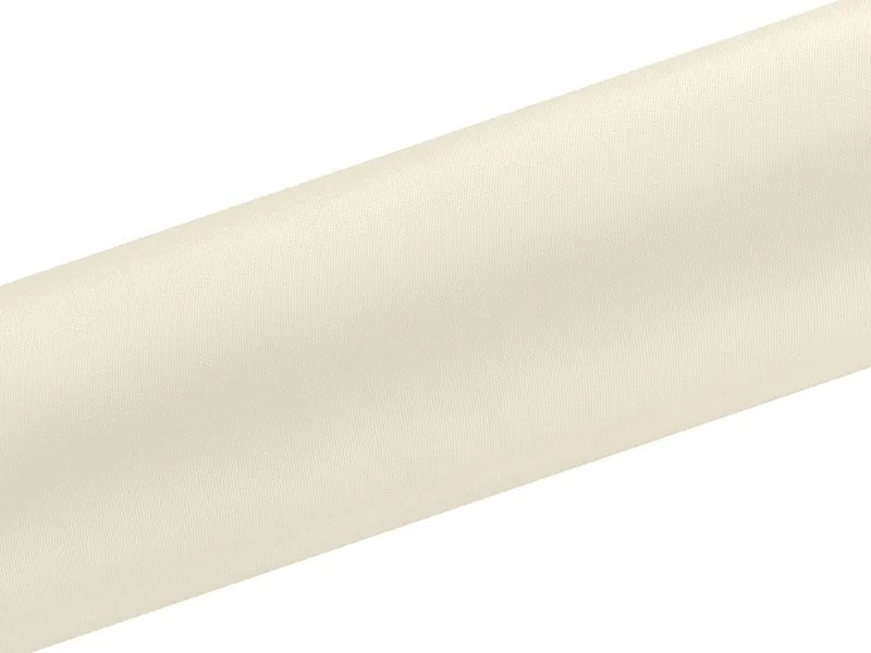 Satén v roli úzký krémový 16 cm x 9 m
