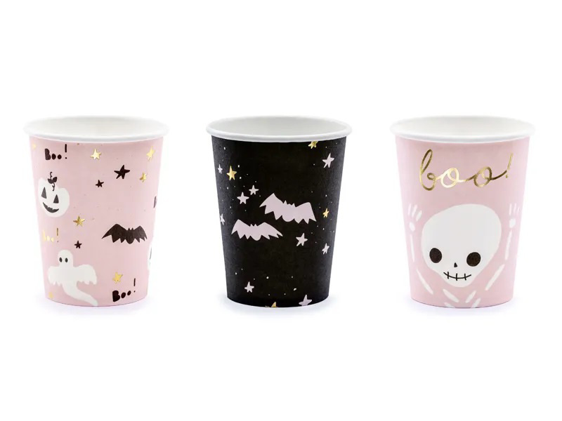 EKO Papírové kelímky Halloween - Boo 6 ks