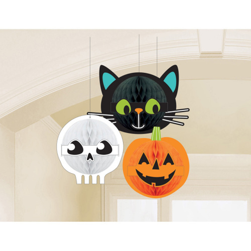 Závěsné dekorace Halloween Friends, 3ks