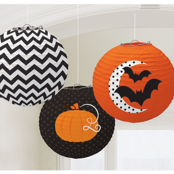 Závěsné lampiony - Halloween Friends - 3ks