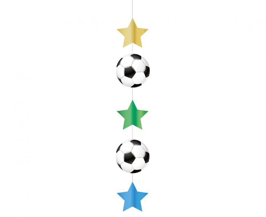 Závěsná dekorace fotbal 150 cm