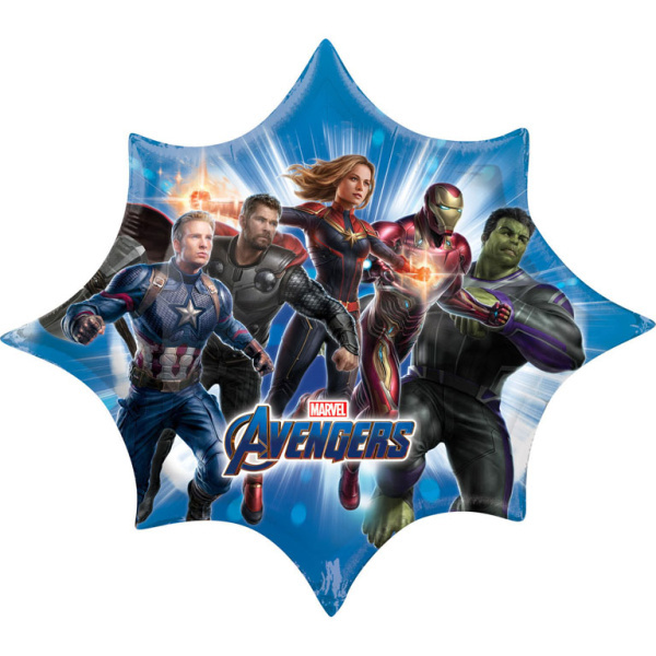 Foliový balonek Avengers Endgame - hvězda 88 cm