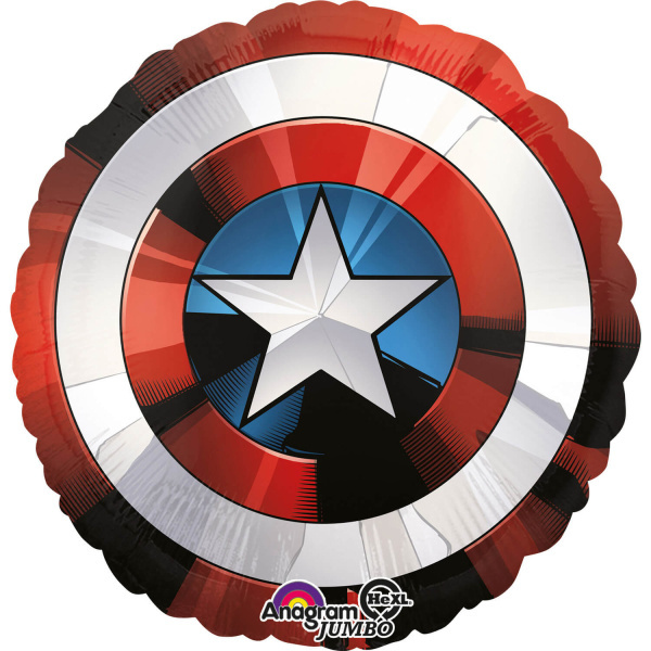 Foliový balonek Jumbo Avengers - štít 71 cm